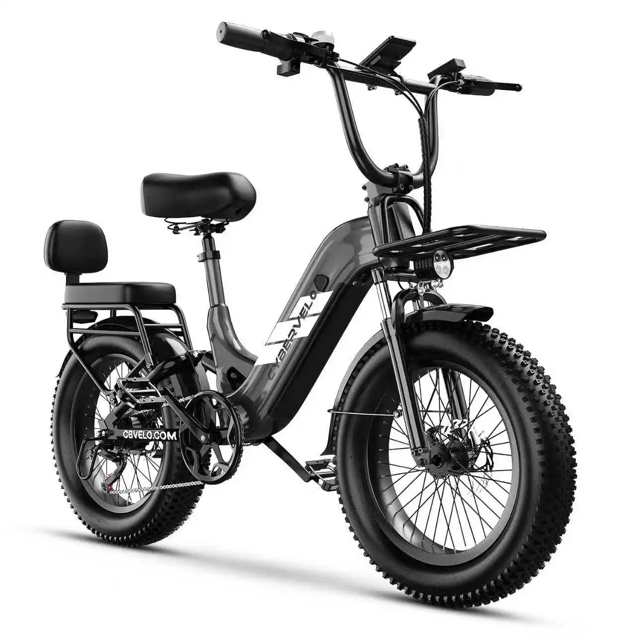 CYBERVELO Step Thru Electric Bike EK12 48V 20Ah Fat Tire