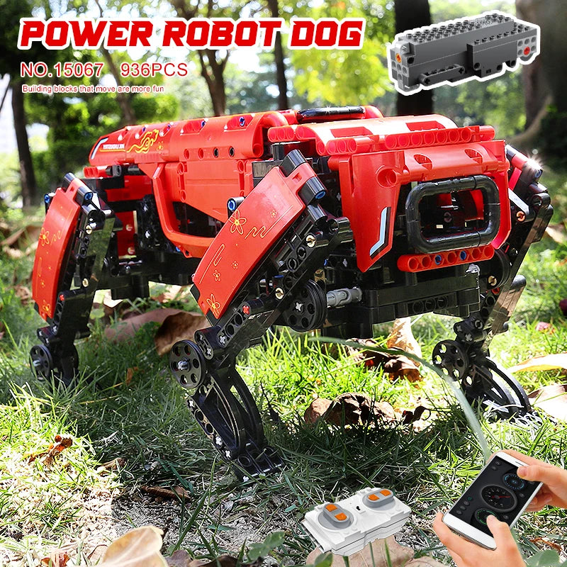 Mould King AlphaDog Motorized Robot Building Blocks Set