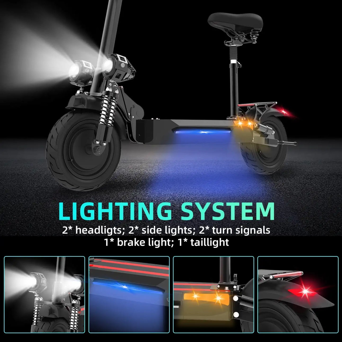 X500 Electric Scooter 2000W Dual Motor 40 MPH Range