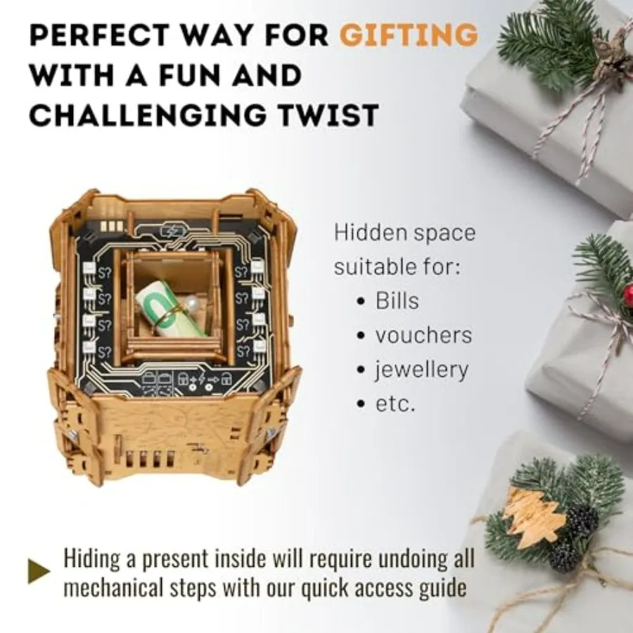 Tesla Box Electronic Puzzle Box Escape Room Brain Teaser