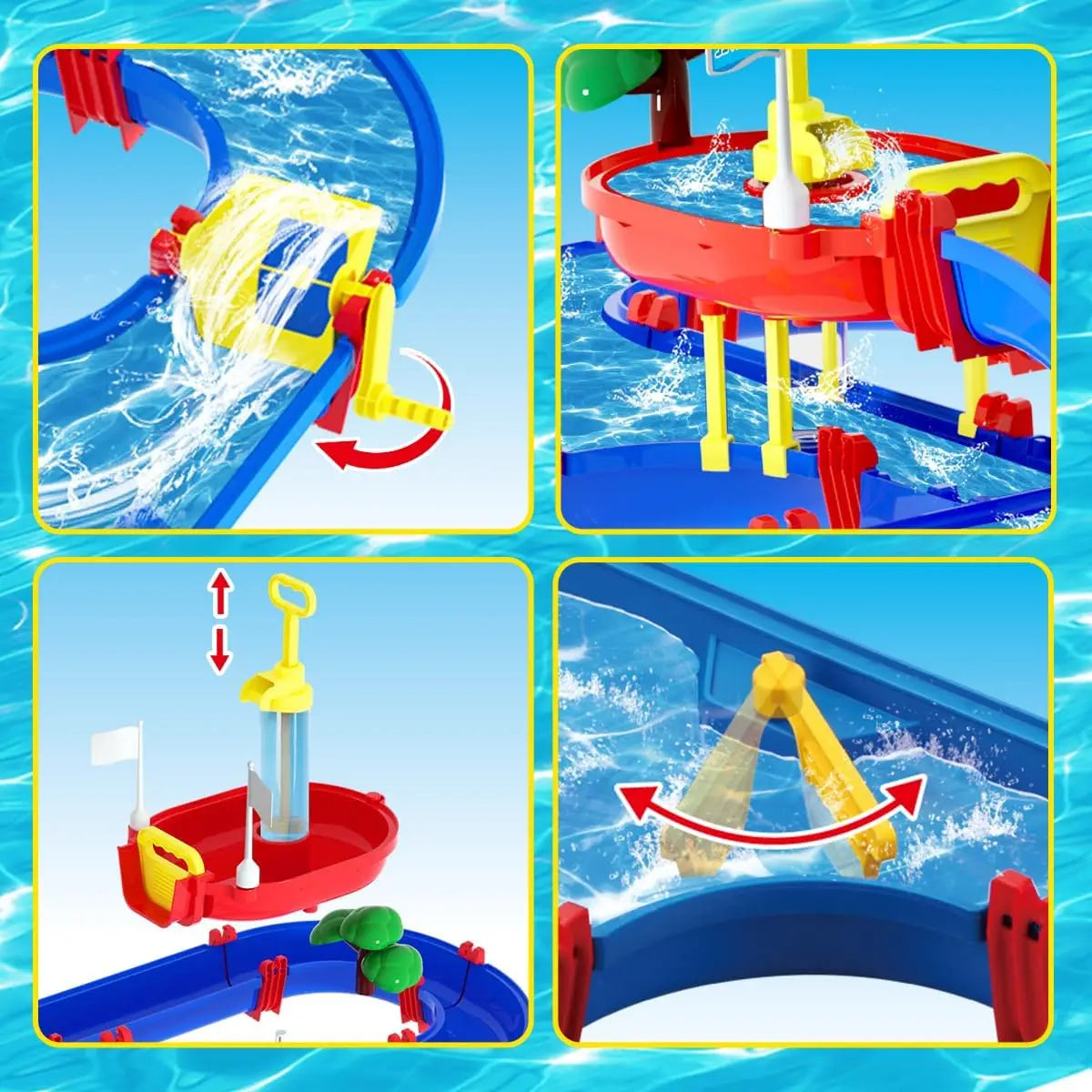 VATOS Dual Tier Water Table With Pump For Outdoor Play