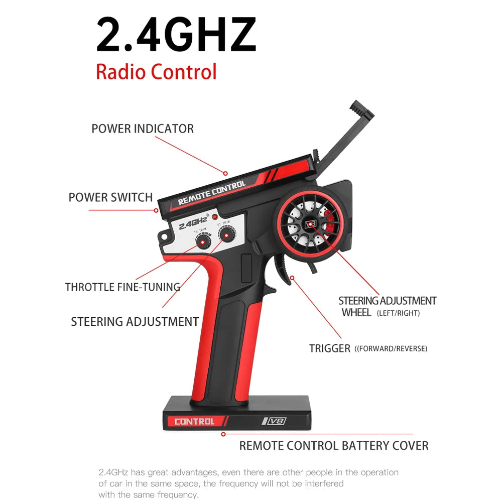 WLtoys 124016 RC Car 75 KMH High Speed Remote Truck
