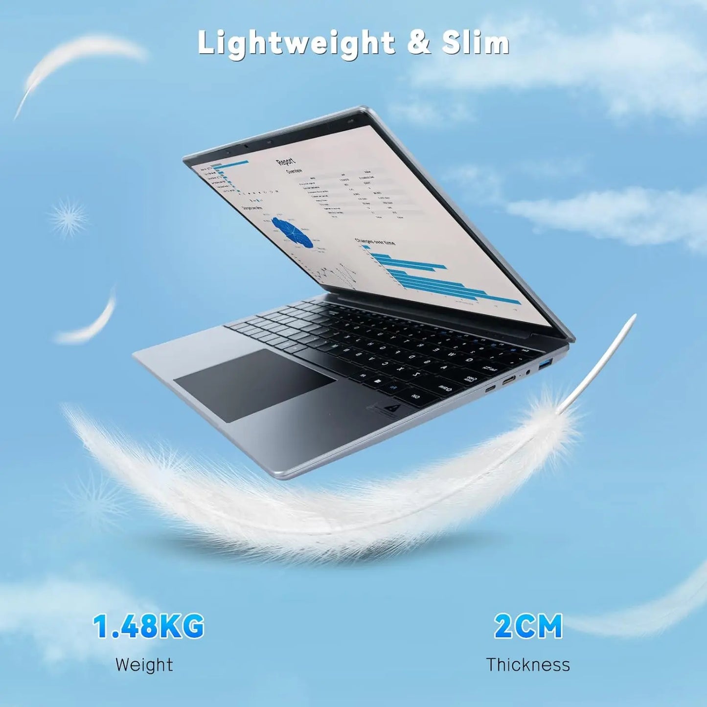 AEEZO-US Windows 11 Laptop Intel Celeron N5095 16GB RAM 512GB SSD
