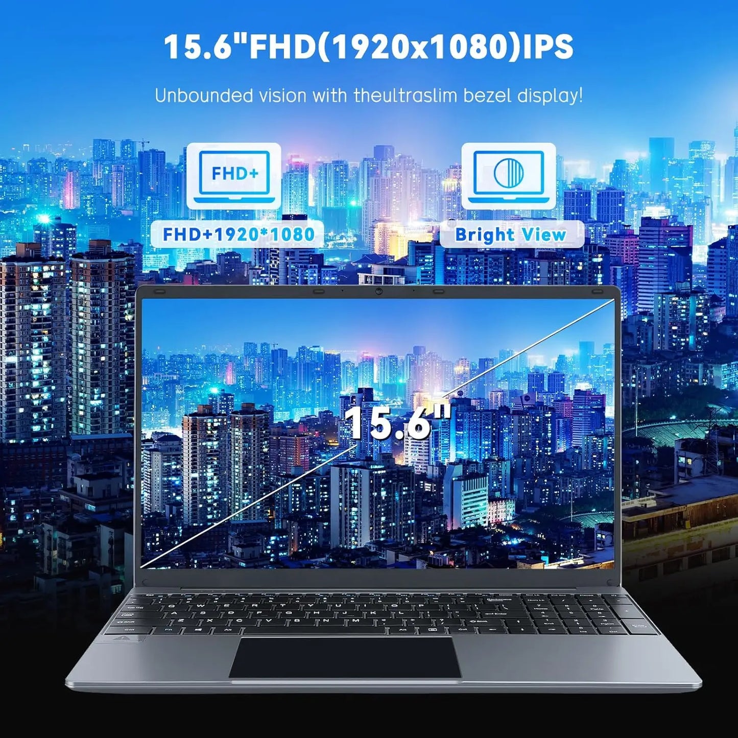AEEZO-US Windows 11 Laptop Intel Celeron N5095 16GB RAM 512GB SSD