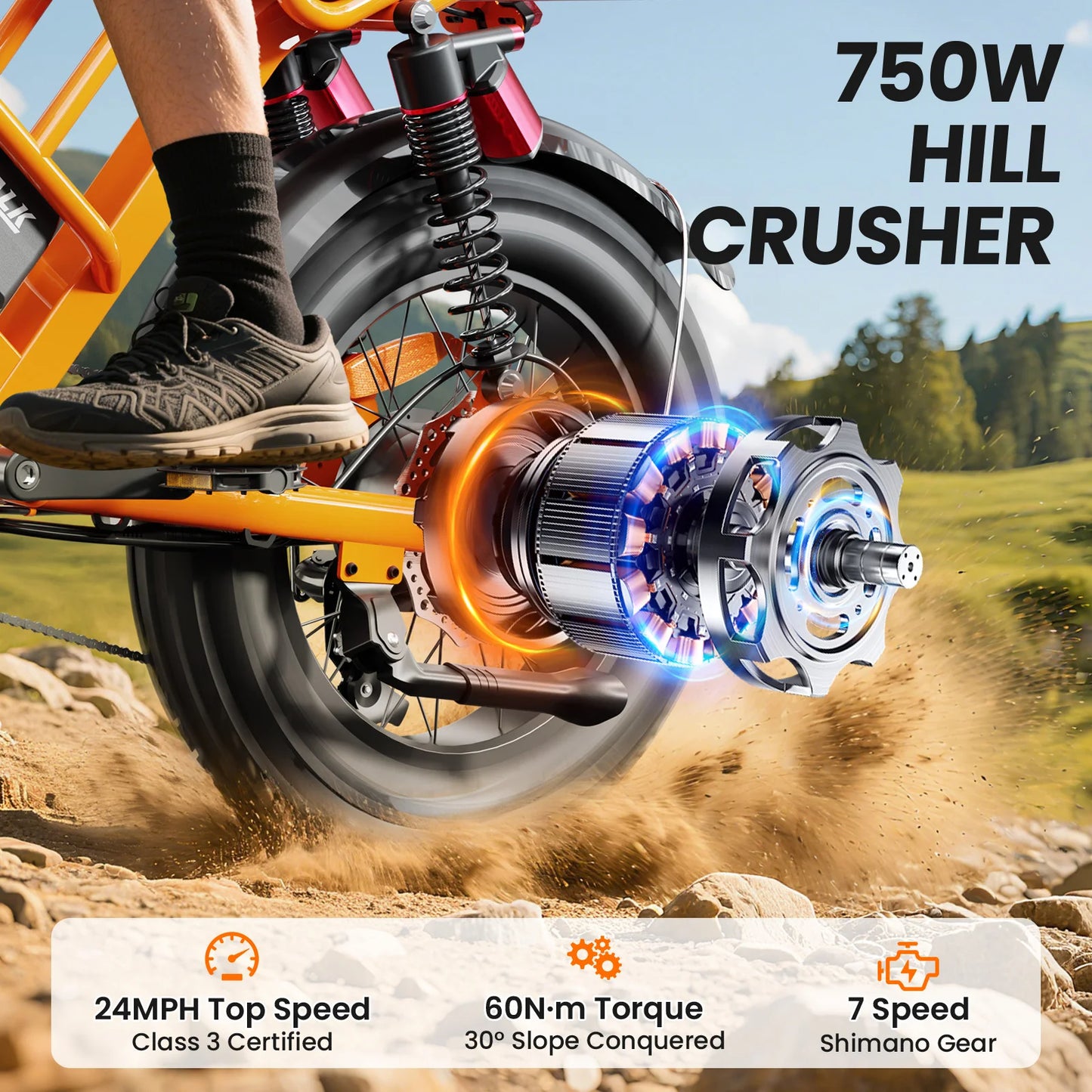 EILLEO SPACEWALK Electric Bike M7 For Teens 750W Motor