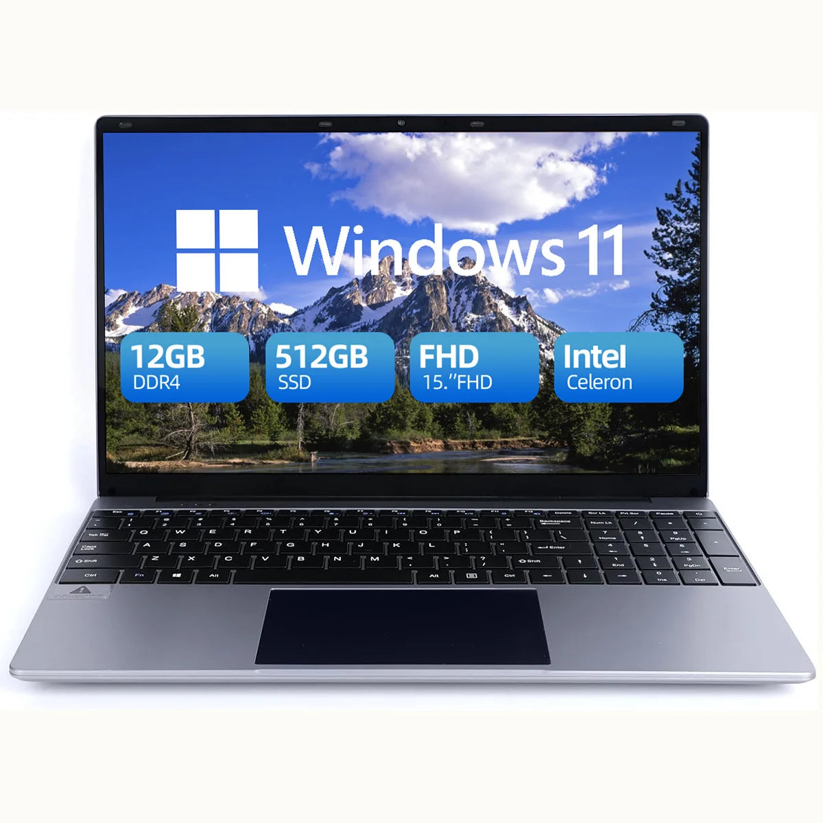AEEZO-US Laptop Intel N5095 12GB DDR4 512GB SSD Windows 11