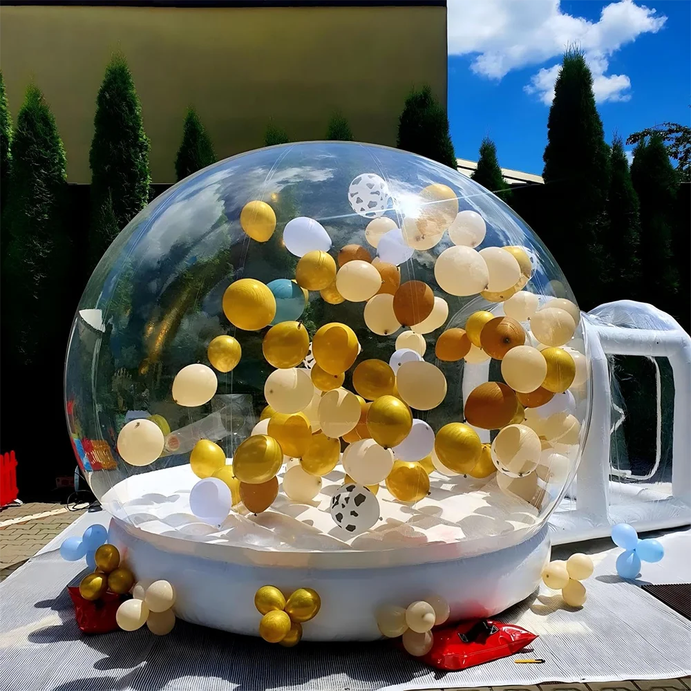Ejia Balloon Jumping Inflatable Bubble House With Outdoor Trampoline Dome
