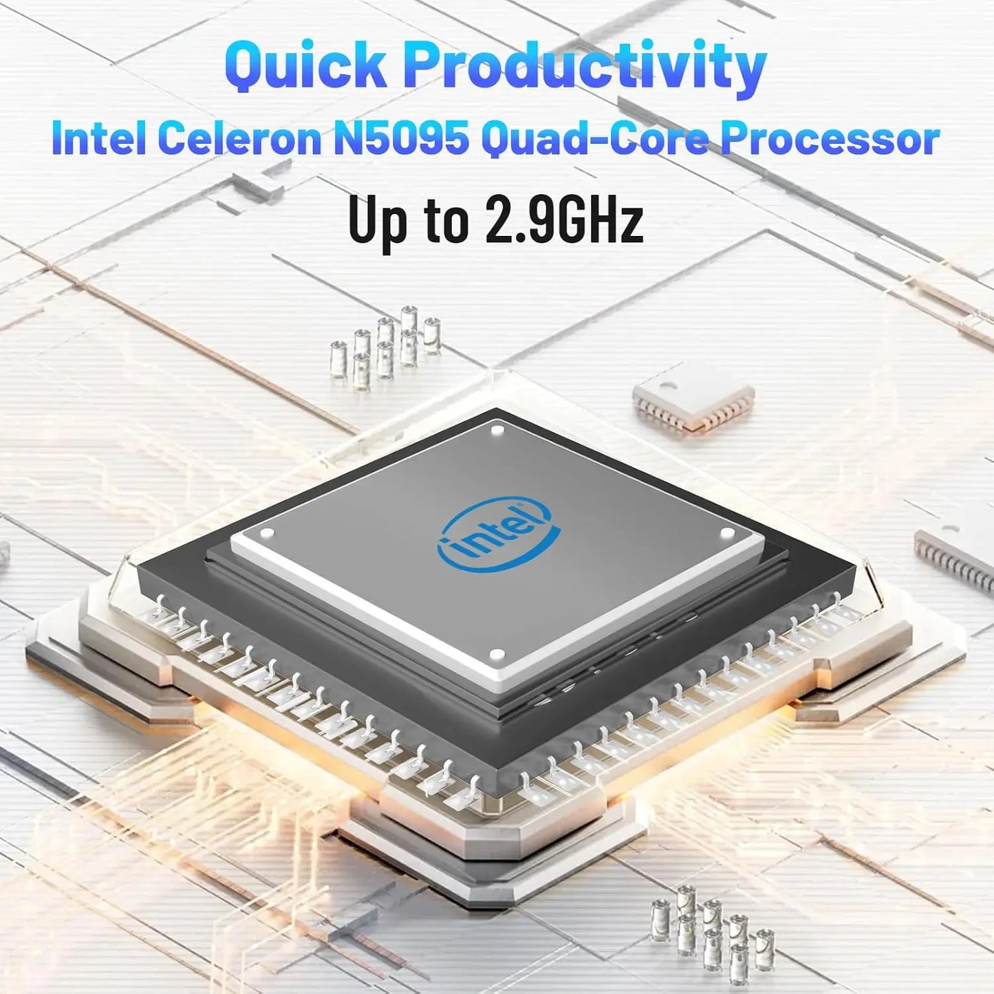 AEEZO-US Windows 11 Laptop Intel Celeron N5095 16GB RAM 512GB SSD