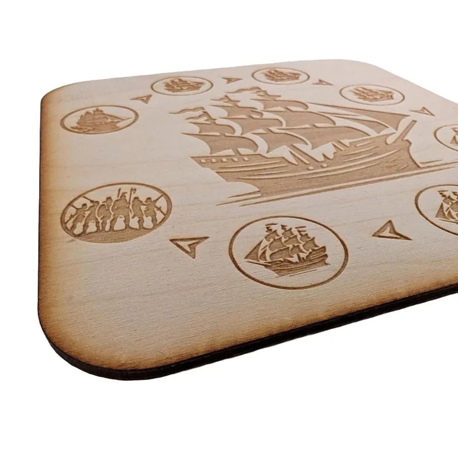 XMSJ Natural Wood Game Tiles for Settlers of Catan