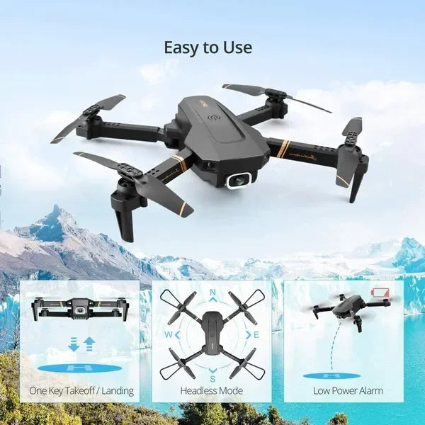 V4 Drone With 1080p Camera Foldable Quadcopter FPV Live Video