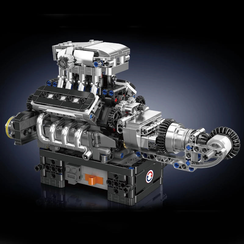 Mould King 10206 The Supercar V8 Engine Building Block Set