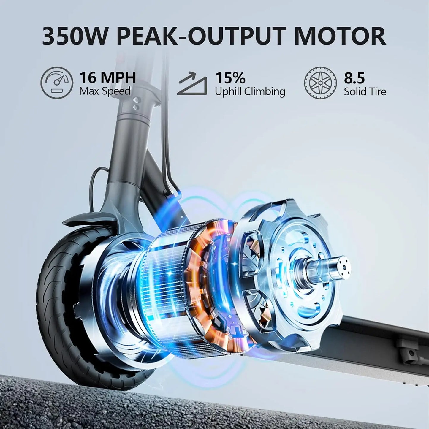 Ladped LP60 Electric Scooter 350W 19Mph Folding 16 Miles Range