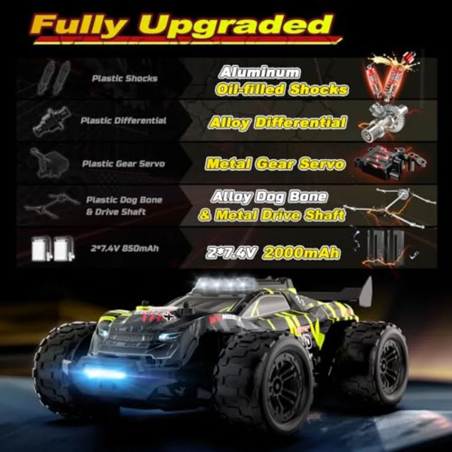 One Fourteenth Scale Brushless RC Truck All Terrain Monster Truggy