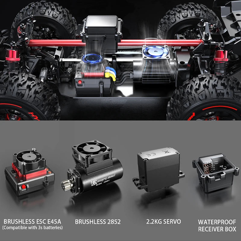 JIUSI MJX 14209 14210 RC Car Brushless 4WD Off Road