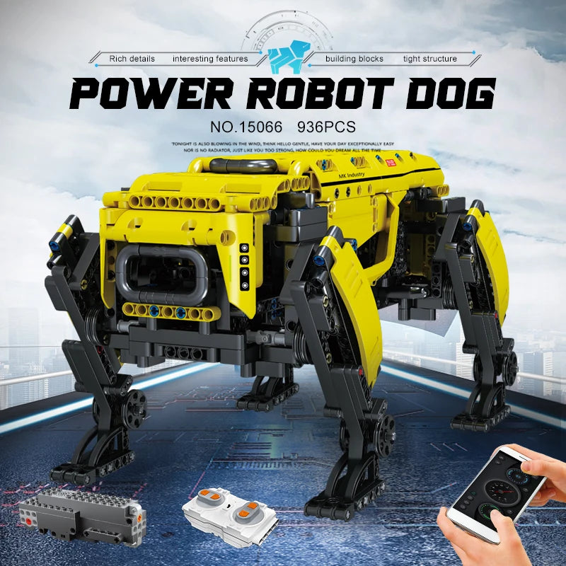 Mould King AlphaDog Motorized Robot Building Blocks Set