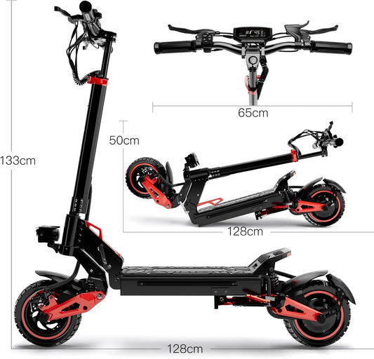 Electric Scooter 1600W 48V 18Ah Folding Off Road 32 MPH