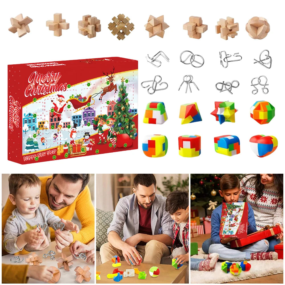 Advent Calendar Brain Teaser Puzzle Toys For Kids And Teens