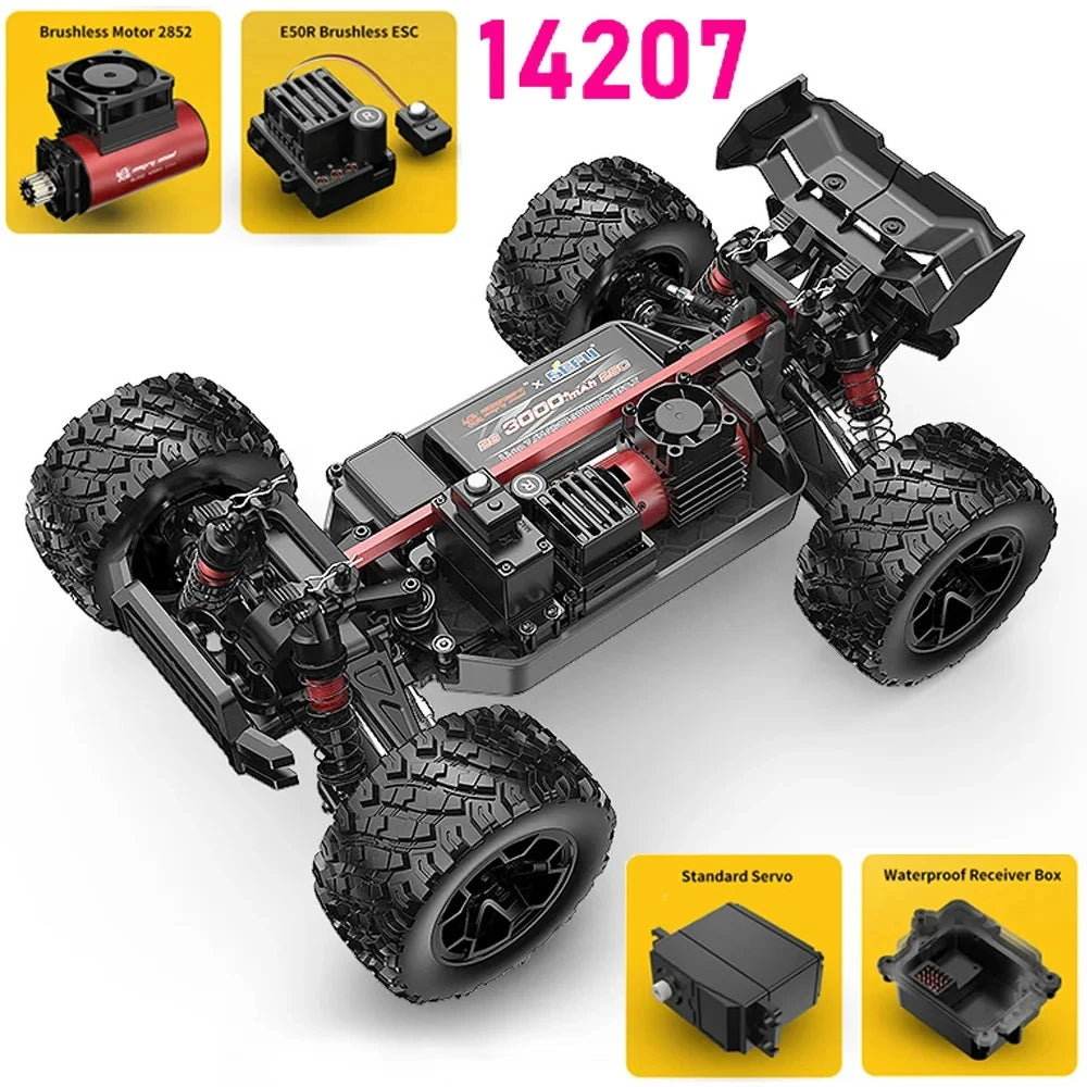 JIUSICE Hyper Go MJX 4WD 2 GHz BrushlessDrive RC Car