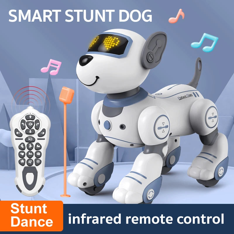 Kelaton Funny RC Robot Dog Voice Command Stunt Toy