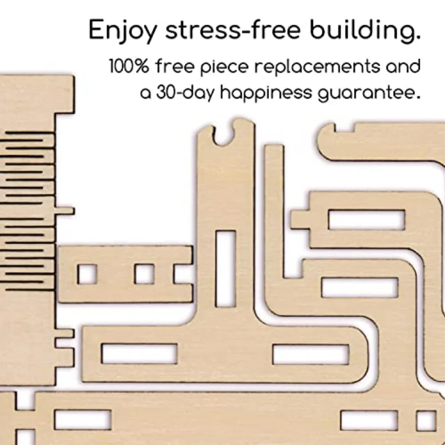 Intrism Pro 3D Wooden Marble Maze Puzzle Kit For Teens