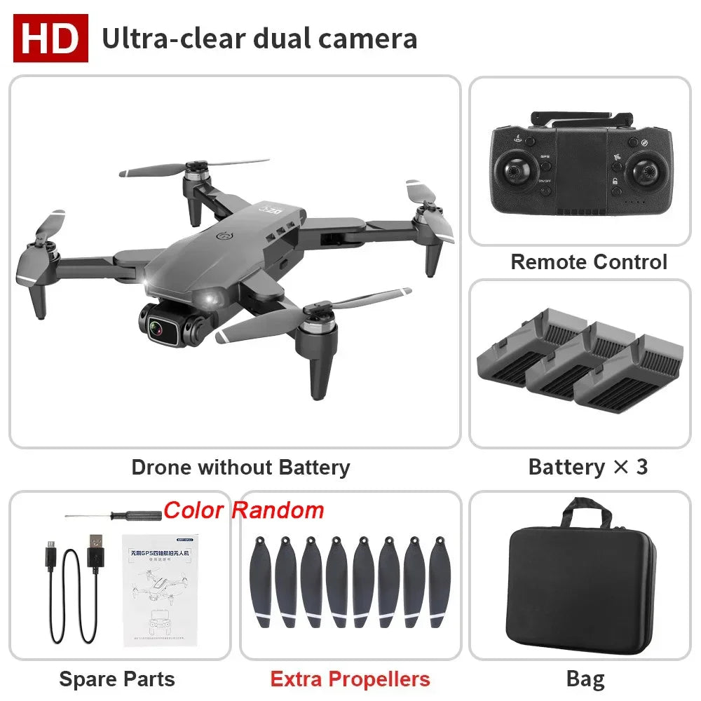QJ L900Pro GPS Drone Dual 4K Camera 5G WiFi Foldable