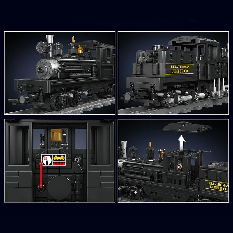 Mould King 12032 RC Shay Type Steam Locomotive Block Set