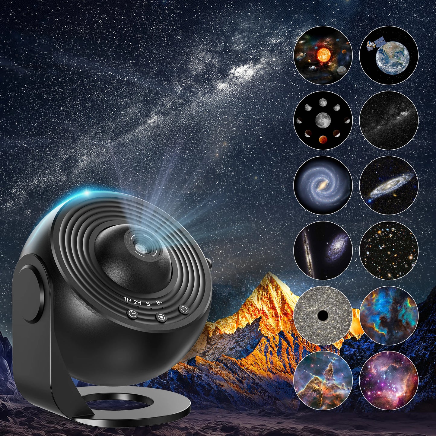 Mexllex Galaxy Ultral Star Projector LED Night Light 13 Discs