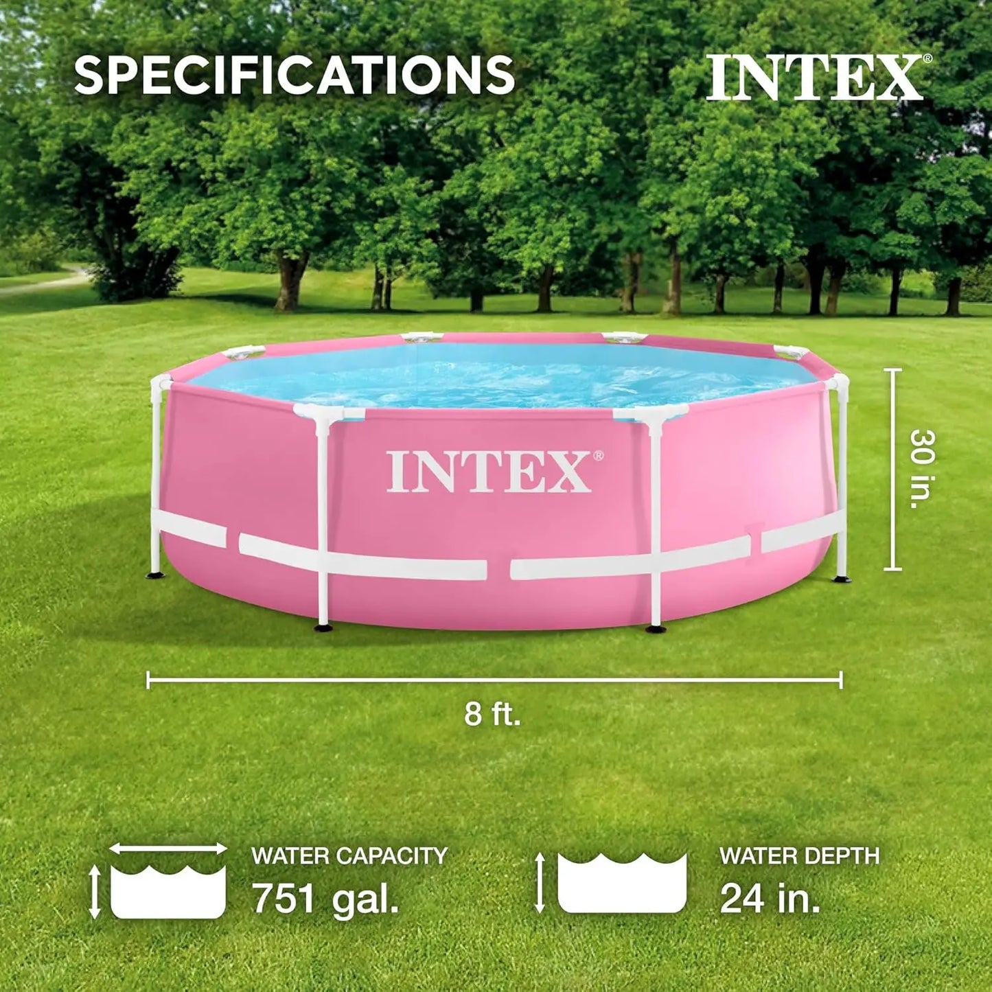 Easy To Assemble Above Ground Pool With Dual Suction Outlets