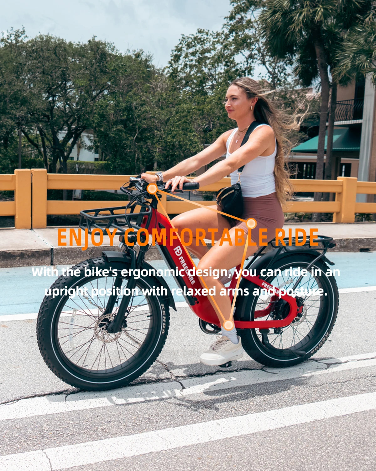 Fat Tire Ebike 1000W 48V 20Ah Removable Battery GPS