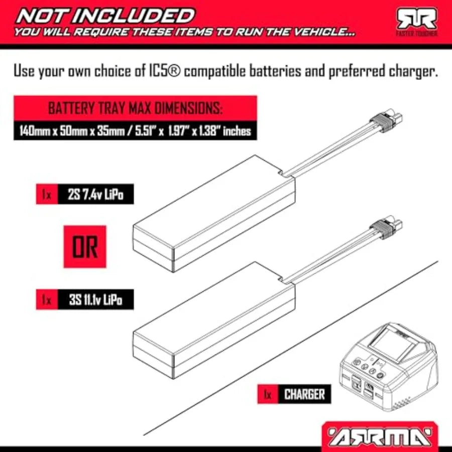 223S DSC 2WD Brushless Stadium Truck Battery Not Included