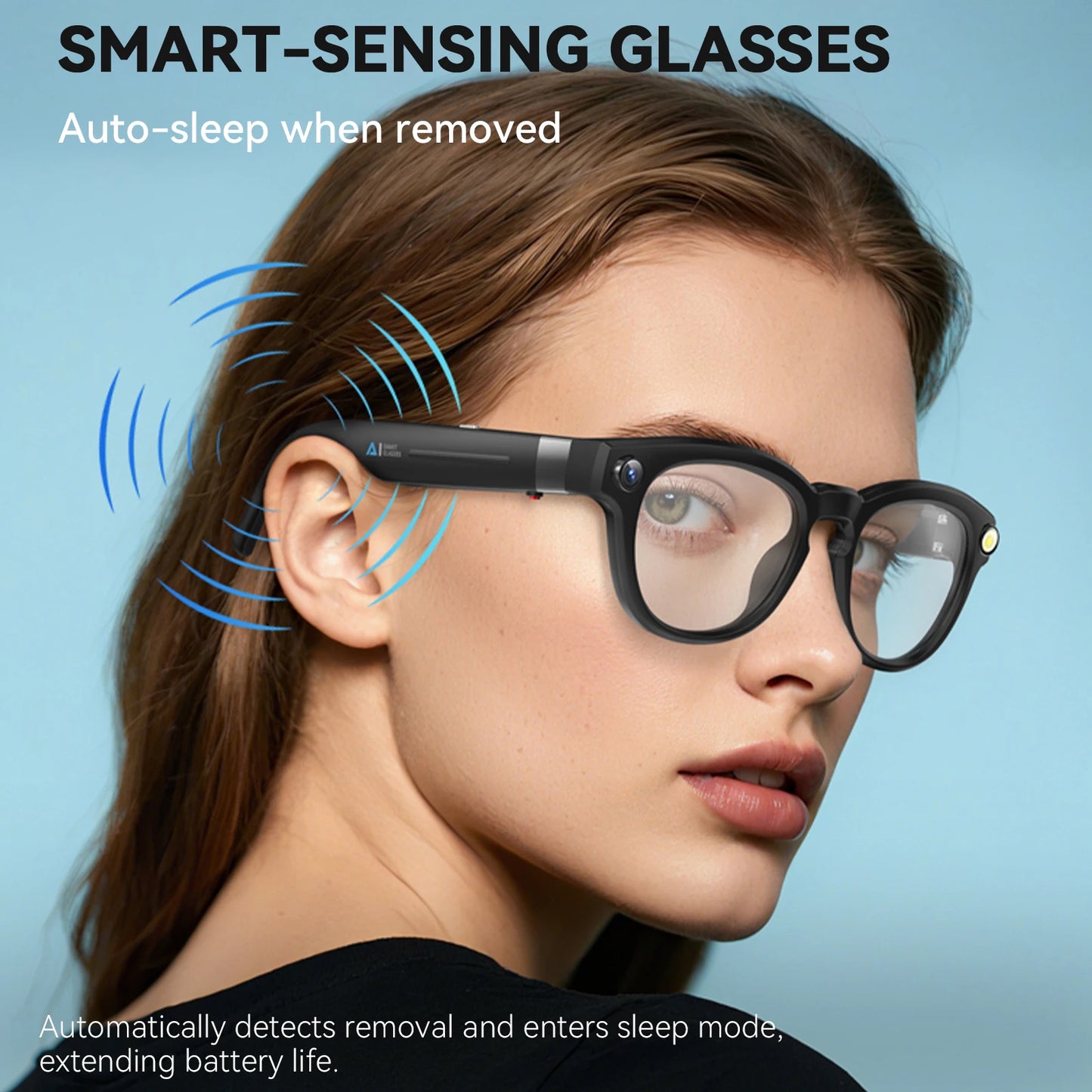 EIGIIS AI Smart Glasses With Bluetooth Call And AI Translate