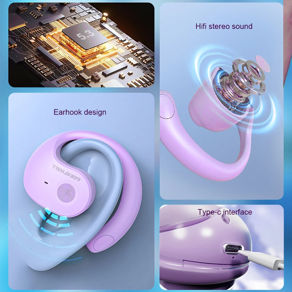 GREATWALL Real Time Translation Wireless Bluetooth Earphones With 100 Languages