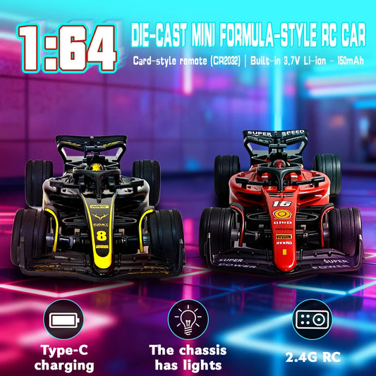 1:64 New Mini Remote Control Car, Multi Speed Mini RC Toy Car,Chiristmas Gift For boys