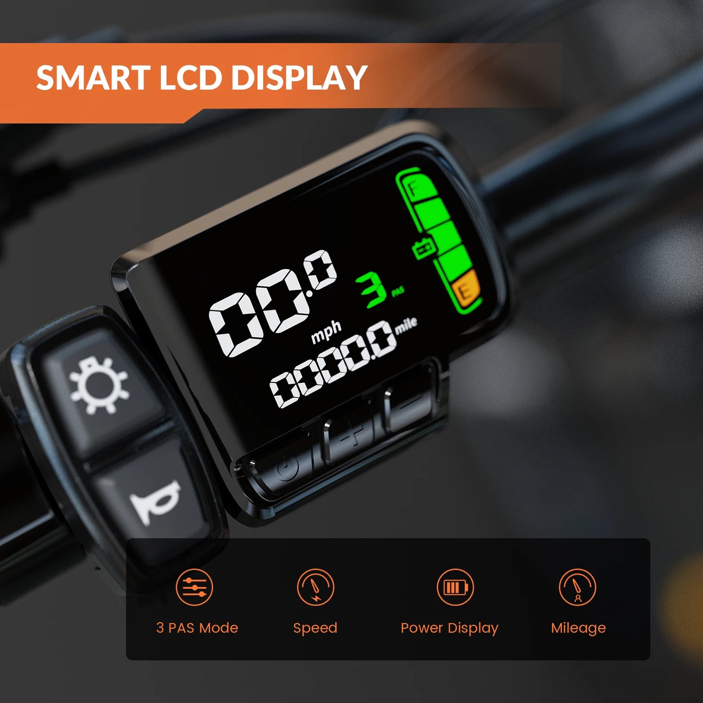 5TH WHEEL AB17 Electric Bike With 700W Peak Motor And LCD Display