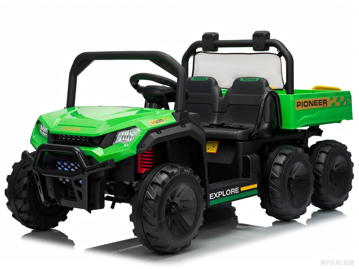 24V Two Seater Ride On Dump Truck 4WD Remote Control