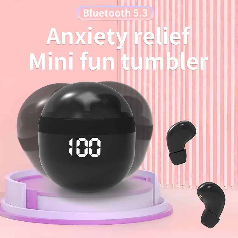 SHUKE Heavy Bass Sleep Headphones Wireless Bluetooth Earbuds With Mic