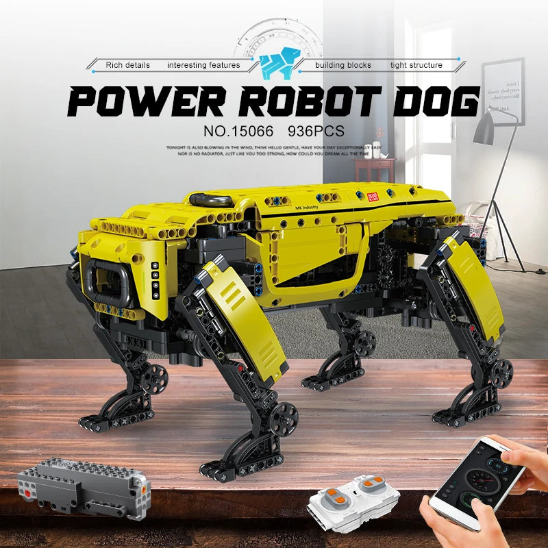 Mould King AlphaDog Motorized Robot Building Blocks Set