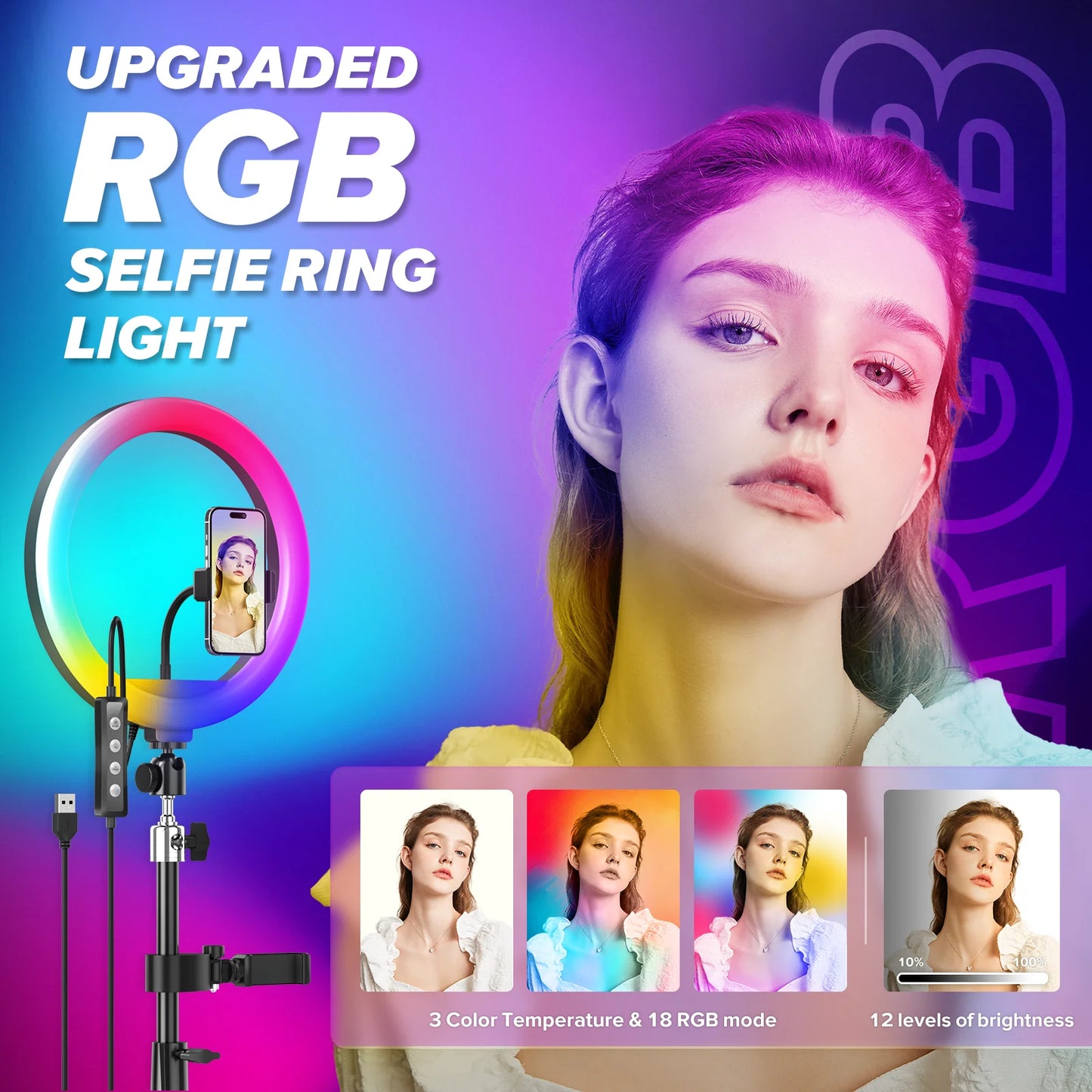 Neson 360 Photo Booth for Parties with Glass Stage and Remote App Control