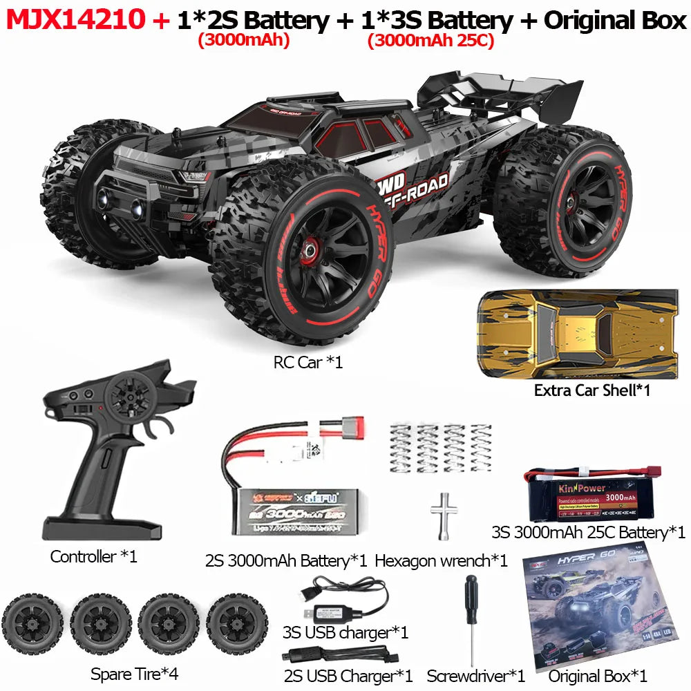 Jiusi 14209 14210 V3 RC Car 4WD Brushless High Speed