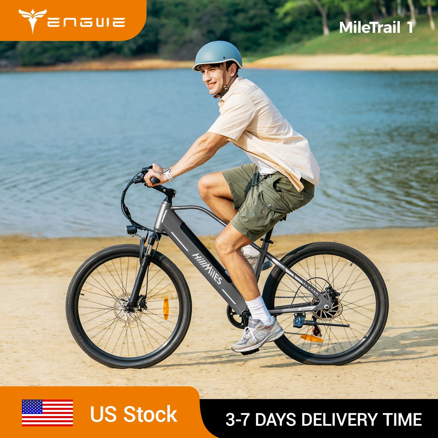 ENGWE MileTrail Electric Bike 700W 36V 13Ah Front Suspension