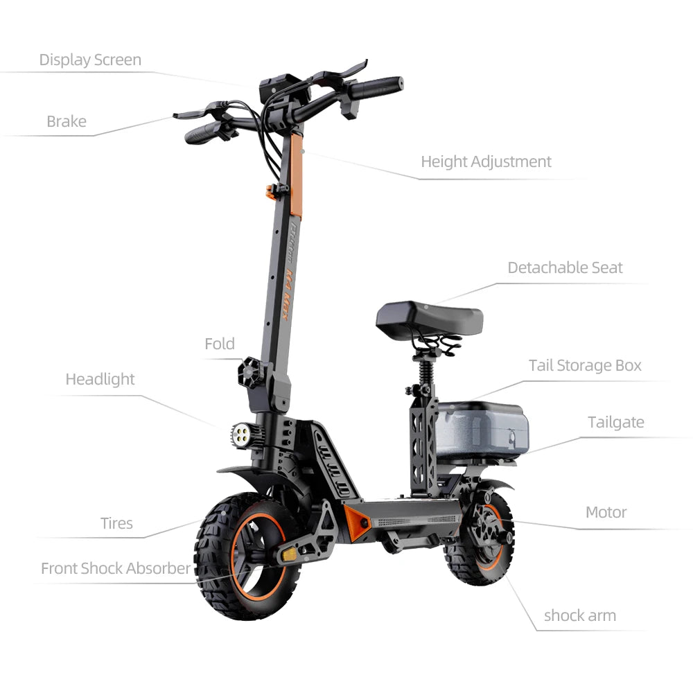 Ruitoo M4Max 1000W 48V Electric Scooter Best Selling