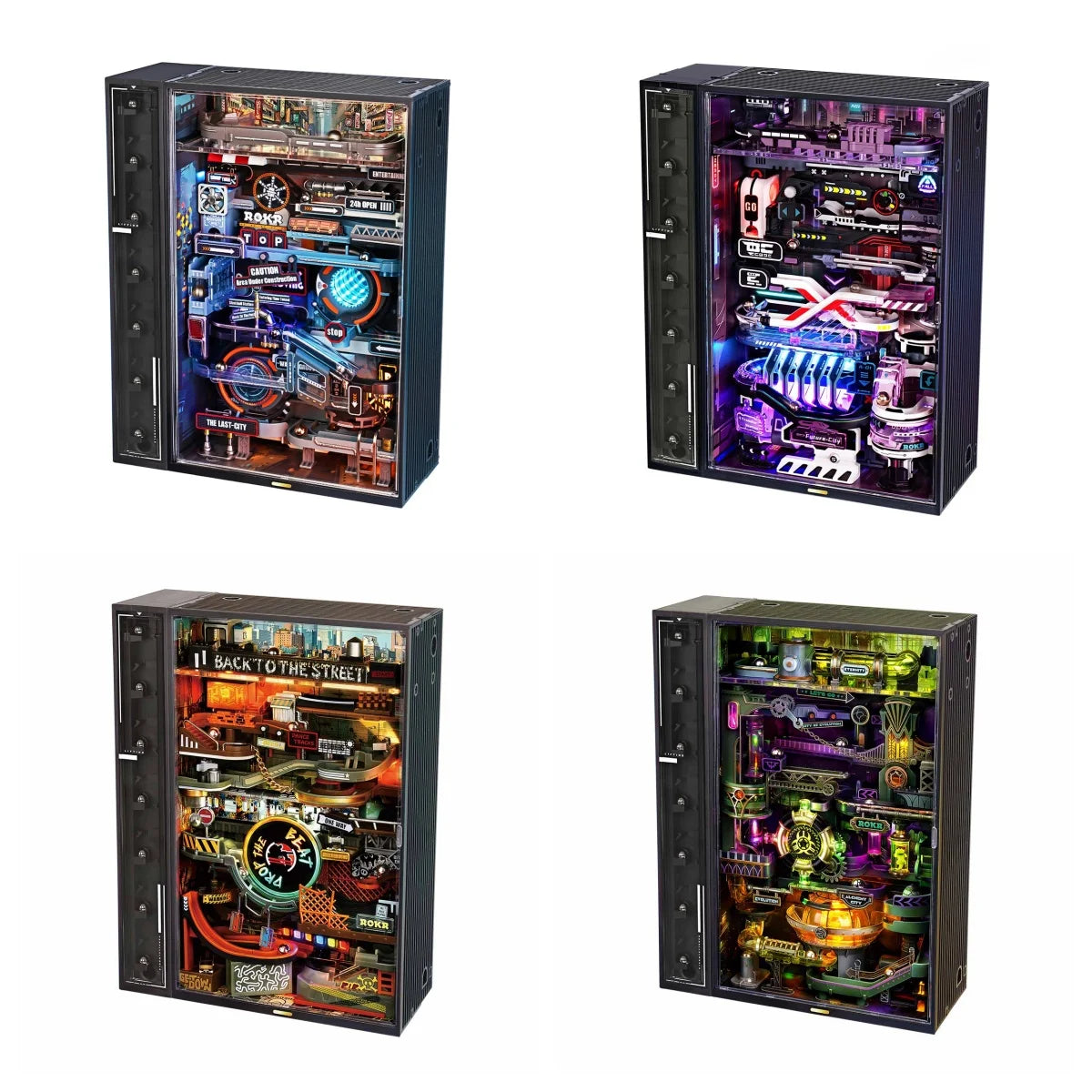 Robotime Rokr Marble Run Cyberpunk 3D Puzzle Model Home Decor