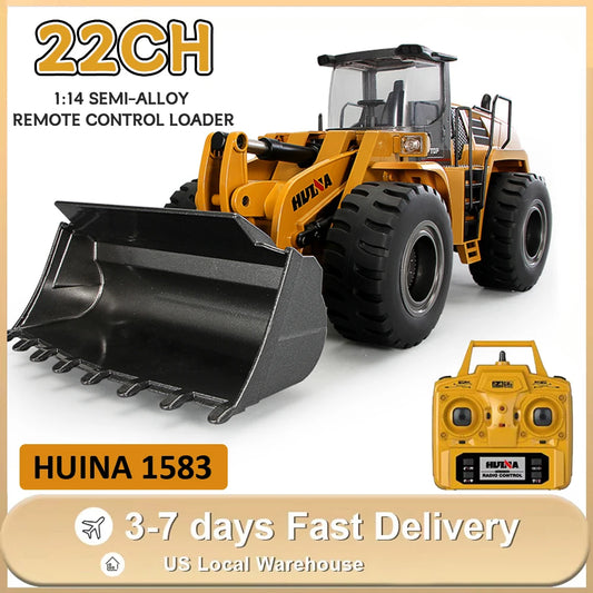 Jikefun RC Bulldozer 22CH Remote Control Loader Toy