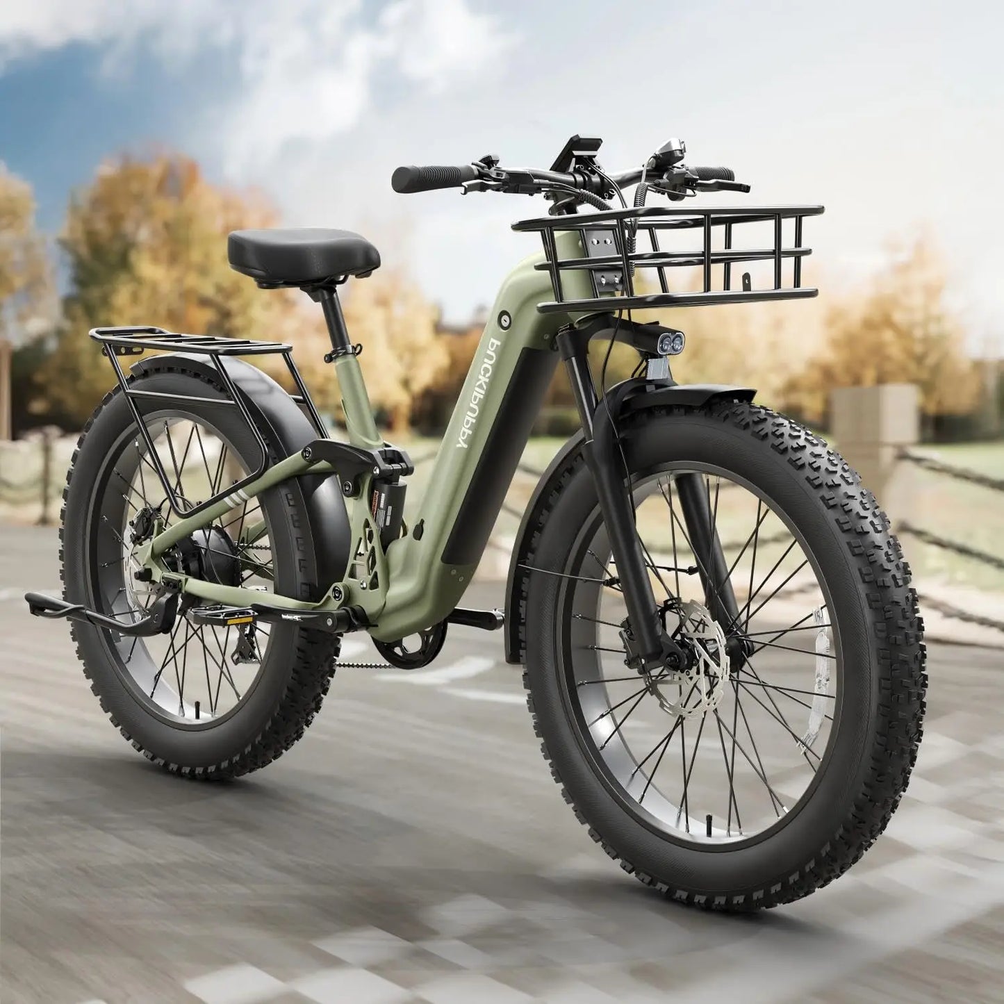 PUCKIPUPPY Boxer-ST 960W Electric Bike Fat Tire 48V Full Suspension