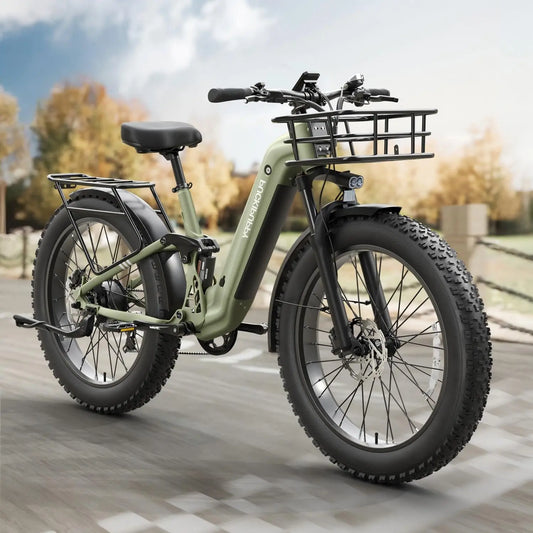 PUCKIPUPPY Boxer ST Electric Bike 960W 48V Fat Tire Suspension