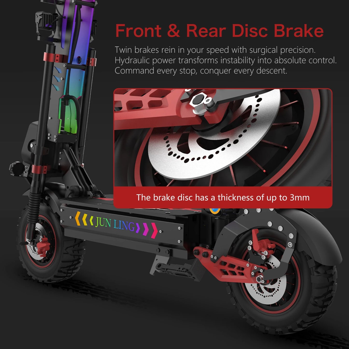 REDDYDY Offroad Electric Scooter 10000W Dual Motor 75 Mile Range