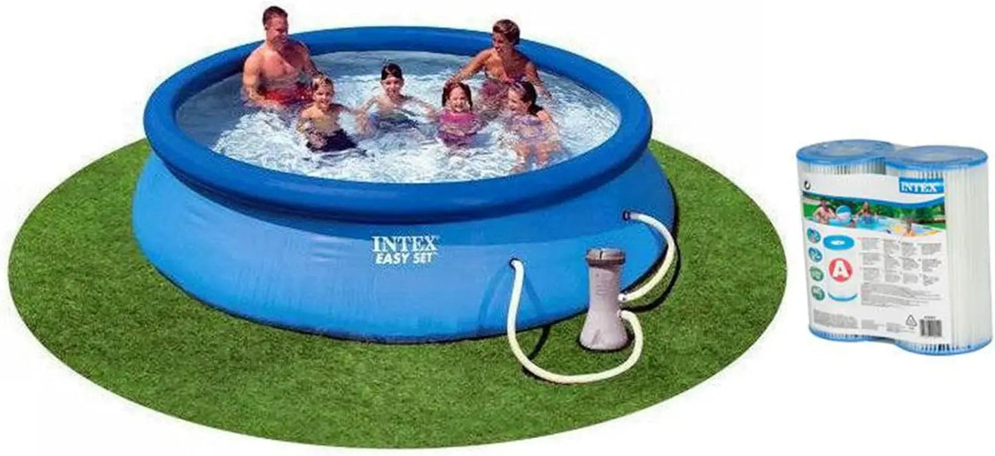 Inflatable Above Ground Pool With Filter Pump And Cartridges