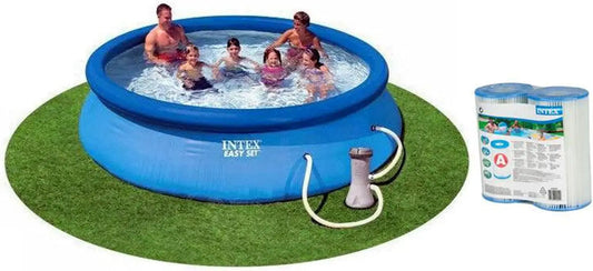 Inflatable Above Ground Pool With Filter Pump And Cartridges