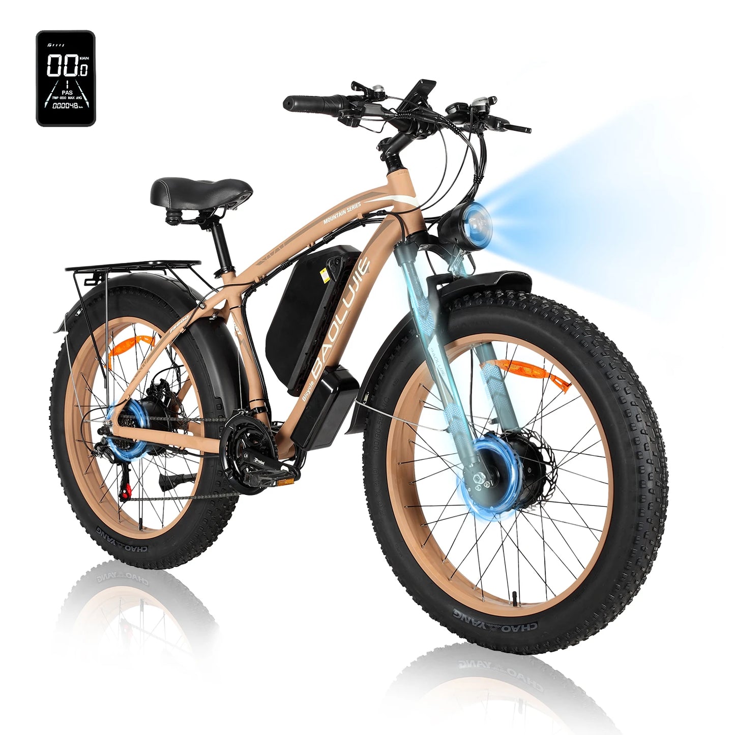 Baolujie DM01 60V 30Ah Electric Bike Long Range 42 MPH