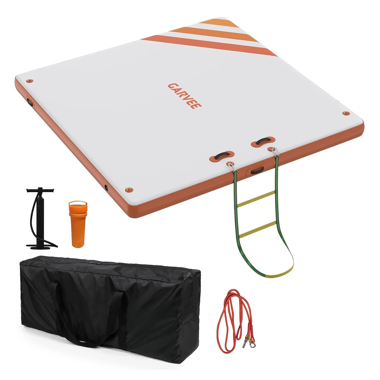 HiMISS Inflatable Floating Dock for Lakes and Pools